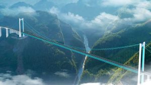 ලොව උසම පාලම වන චීනයේ Huajiang පාලම ගමනාගමනය සඳහා විවෘත කෙරේ